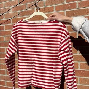 Universal Thread Red and White Striped Tee
